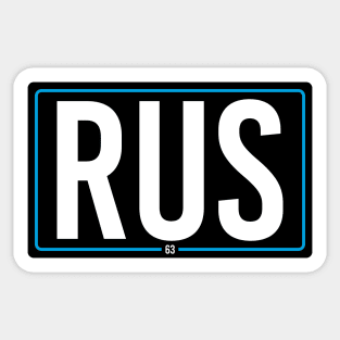 RUS 63 Sticker